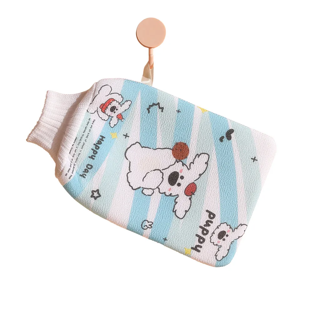 Cartoon Print Shower Puff – Exfoliating Foaming Bath Sponge with Patterned Design, Soft Mesh Bath Ball for Gentle Cleansing and Rich Lather, Cute Floral Bath Accessory for Daily Shower Use